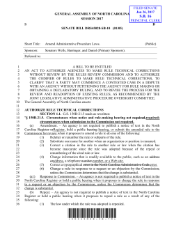 Filed - North Carolina General Assembly