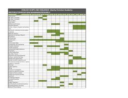 Language Arts Scope and Sequence