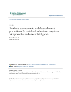 Synthesis, spectroscopic, and electrochemical properties of 3d metal