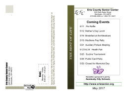 May 2017 - Erie County Senior Center
