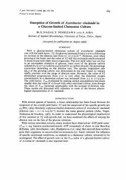 Energetics of Growth of Azotobacter vinelandii in a Glucose