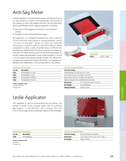 Anti-Sag Meter Leslie Applicator