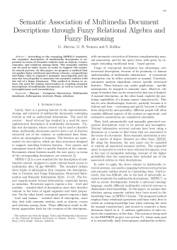 Semantic Association of Multimedia Document Descriptions through
