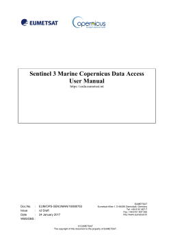 CODA user manual - Copernicus Online Data Access