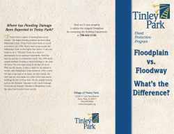 Floodplain vs. Floodway - Village of Tinley Park