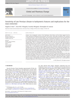 Sensitivity of Late Permian climate to bathymetric features