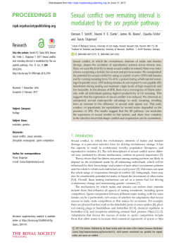 Downloaded - Proceedings of the Royal Society B