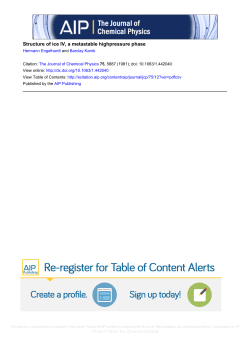 Structure of ice IV, a metastable highpressure phase
