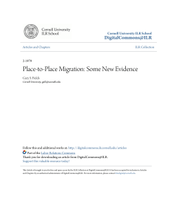 Place-to-Place Migration: Some New Evidence