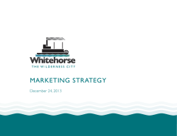 City of Whitehorse Marketing Strategy