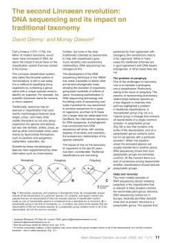 The second Linnaean revolution: DNA sequencing and its impact on