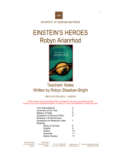 EINSTEIN`S HEROES Robyn Arianrhod - UQP