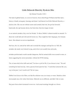 Little Deborah Dinwitty Dyslexic Ditz