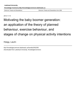 Motivating the baby boomer generation