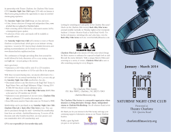 CFS Brochure - Charlotte Film Society