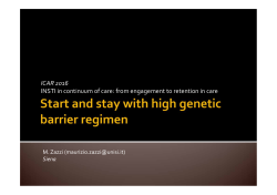 ICAR 2016 INSTI in continuum of care: from engagement to