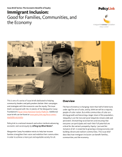 Immigrant Inclusion: Good for Families, Communities