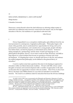 15 EDUCATION, DEMOCRACY, AND CAPITALISM Philip Kitcher