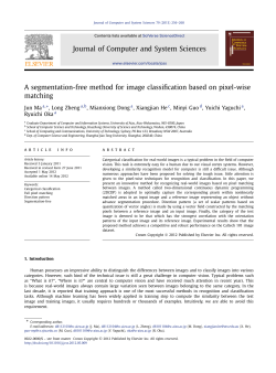 A segmentation-free method for image classification