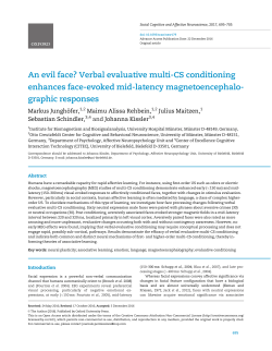 An evil face? Verbal evaluative multi