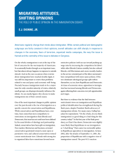 Migrating Attitudes, Shifting Opinions