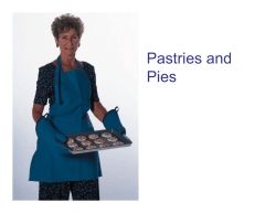 Pastries and Pies