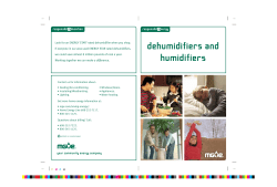 Dehumidifiers and Humidifiers