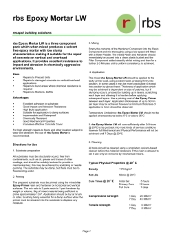 rbs Epoxy Mortar LW