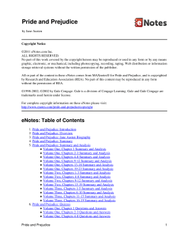 Pride and Prejudice - Bakken-English-Language-Arts