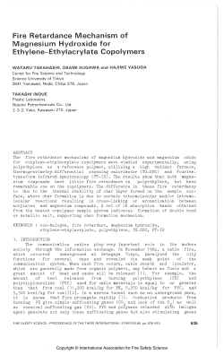 Fire Retardance Mechanism of Magnesium Hydroxide for