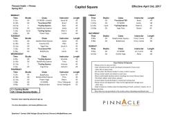 Cap Square Spring 2017 - Pinnacle Health and Fitness