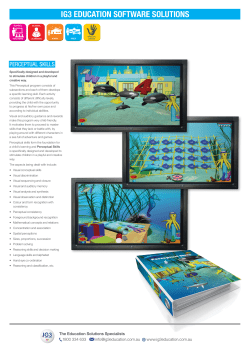 Perceptual Skills Brochure