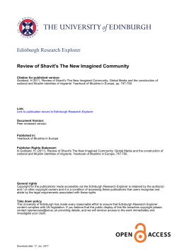 Edinburgh Research Explorer - The University of Edinburgh