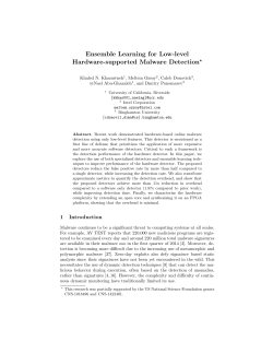 Ensemble Learning for Low-level Hardware