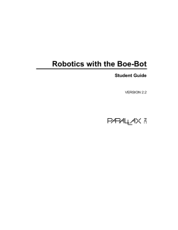Robotics with the Boe-Bot