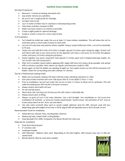 Synthetic Grass Installation Guide