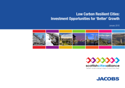 Low Carbon Resilient Cities: Investment Opportunities for `Better