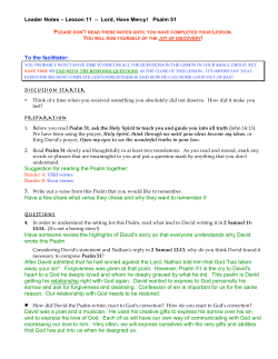 ps leader 11 - Isaiah 61:3 Oaks of Righteousness