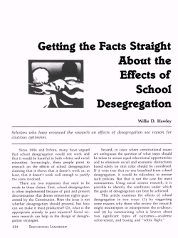 Getting the Facts Straight About the Effects of School