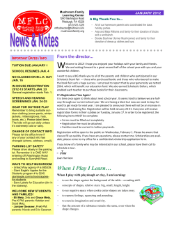 Joan When I Play I Learn&hellip; - Mushroom Family Learning Center