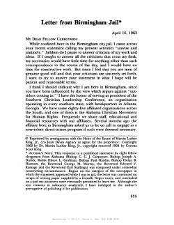 Letter from Birmingham Jail