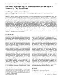 Pseudopod Projection and Cell Spreading of