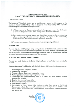 CSR policy