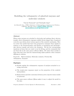 Modelling the voltammetry of adsorbed enzymes and molecular