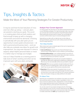 Make the Most of Your Planning Strategies For Greater Productivity