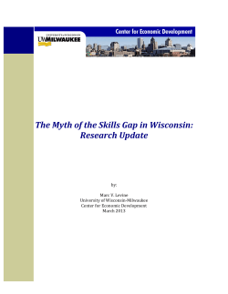 The Myth of the Skills Gap in Wisconsin: Research Update