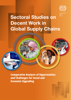 Sectoral Studies on Decent Work in Global Supply Chains