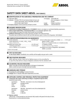 Safety data Sheet aBSOL (1907/2006/eC)