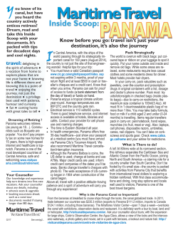 Panama - Maritime Travel