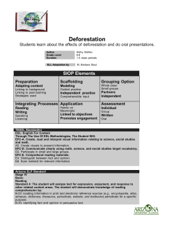 Deforestation - Arizona Geographic Alliance